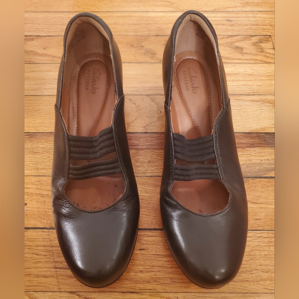 Clarks Black Pump Heels